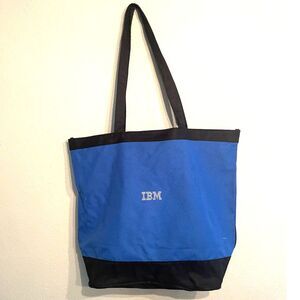 Vintage IBM Computer Promo Employee Tote Bag 18" x 14" Canvas Towel 1990s Y2K